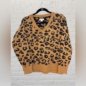 Cheetah print sweater